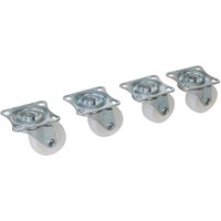 Fixman - 4 x Lenkrolle 31 mm mit Platte nicht abzeichnend von FIXMAN