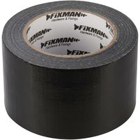 Fixman - Robustes Gewebe-Klebeband 72 mm x 50 m, schwarz von FIXMAN