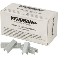 Fixman - Galvanisierte Heftklammern 10J, 5.000er-Pckg. 11,2 x 10 x 1,17 mm von FIXMAN