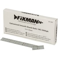 Galvanisierte Glattschaftnägel, 18 g, 5.000er-Pckg. 12 x 1,25 mm von FIXMAN