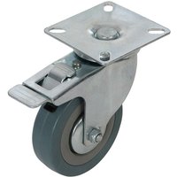 Gummi-Lenkrolle mit Feststeller 75 mm, 50 kg von FIXMAN