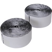 Klettbandrollen 50 mm x 5 m schwarz selbstklebend zuschneidbar Set 2-tlg. von FIXMAN