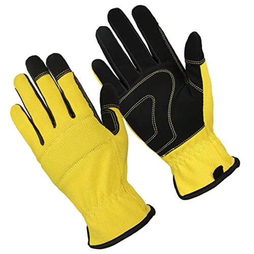 FIXOSHEE 1 Paar Gartenhandschuhe Xl Atmungsaktive Arbeitshandschuhe Gelb Schützend und Verschleißfest für Gartenarbeit Reparaturen und Outdoor Aktivitäten FIXOSHEE 1 Paar Gartenhandschuhe Xl Atmungsaktive Arbeitshandschuhe Gelb Schützend und Verschleißfest für Gartenarbeit Reparaturen und Outdoor Aktivitäten von FIXOSHEE