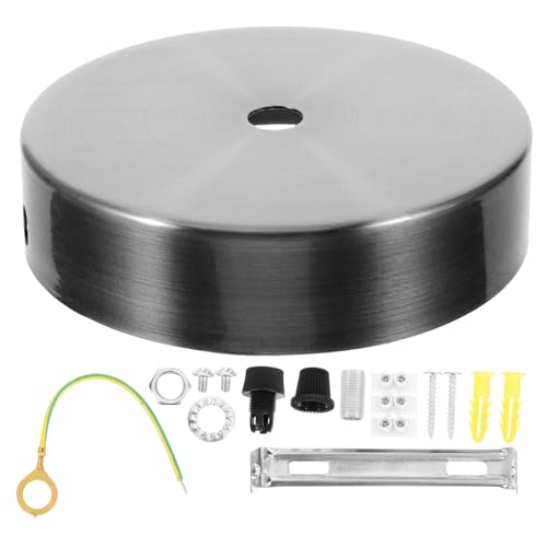 FIXOSHEE 1 Satz Baldachin für Deckenleuchten Runde Metallplatte DIY Lampenhalterung Langlebig Einfach zu Montieren Geeignet für Pendelleuchten und Kronleuchter von FIXOSHEE