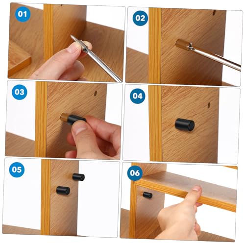 FIXOSHEE 1 Satz Teiliges Regalbodenträger Selbstschneidend Aus Eisen Mit Schwarzen Hülsen Verstellbare Höhe Passend Für Schrank Und Möbel Einlegeböden Stabile Regalstützen Zur 20 Stück FIXOSHEE 1 Satz Teiliges Regalbodenträger Selbstschneidend Aus Eisen Mit Schwarzen Hülsen Verstellbare Höhe Passend Für Schrank Und Möbel Einlegeböden Stabile Regalstützen Zur 20 Stück von FIXOSHEE