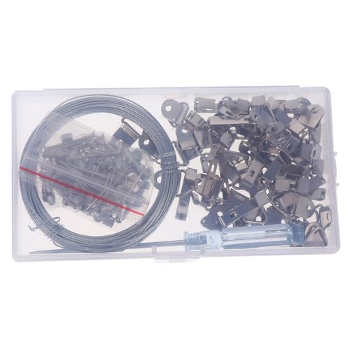 FIXOSHEE 1 Schachtel Bilderrahmen Aufhängeset Robustes Draht Haken kit für Wandmontage Geeignet für Zuhause Büro und Werkstatt Vielseitiges Bildaufhängung Zubehör FIXOSHEE 1 Schachtel Bilderrahmen Aufhängeset Robustes Draht Haken kit für Wandmontage Geeignet für Zuhause Büro und Werkstatt Vielseitiges Bildaufhängung Zubehör von FIXOSHEE