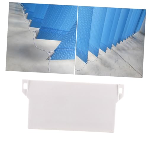FIXOSHEE 10 Stück Jalousien Bodenplatten PVC Kunststoff Beschwerungsgewichte Lamellen Gewichte für Rollos Fenster Stabiler Halt für Einzelne Lamellen Vielseitig Einsetzbar Wohnzimmer von FIXOSHEE