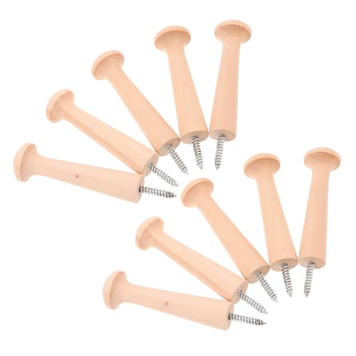 FIXOSHEE 10 Stück Massive Holz Wandhaken mit Schraubgewinde Shaker Design Stabile Garderobenhaken für Schlüssel Taschen Mäntel Vielseitig für Flur Küche Bad Rustikaler Landhausstil FIXOSHEE 10 Stück Massive Holz Wandhaken mit Schraubgewinde Shaker Design Stabile Garderobenhaken für Schlüssel Taschen Mäntel Vielseitig für Flur Küche Bad Rustikaler Landhausstil von FIXOSHEE