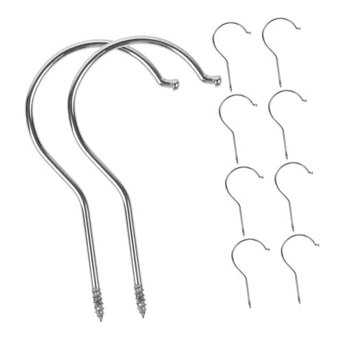 FIXOSHEE 10 Stück Schwere Schraubhaken aus Metall Stabile Kleiderbügelhaken für Hosen Ersatzhaken für Wand Schrank Tür Langlebig und Einfach zu Montieren FIXOSHEE 10 Stück Schwere Schraubhaken aus Metall Stabile Kleiderbügelhaken für Hosen Ersatzhaken für Wand Schrank Tür Langlebig und Einfach zu Montieren von FIXOSHEE