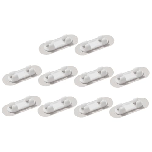 FIXOSHEE 10 Stück Selbstklebende Kabelclips Kabelorganizer Kabelführung für Haushalt Büro Schreibtisch Ladekabel Organizer Kabelführung Wand Küche FIXOSHEE 10 Stück Selbstklebende Kabelclips Kabelorganizer Kabelführung für Haushalt Büro Schreibtisch Ladekabel Organizer Kabelführung Wand Küche von FIXOSHEE