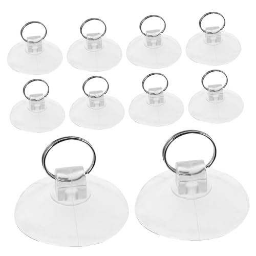 FIXOSHEE 10 Stück Starke Transparente Saugnäpfe mit Ring Wiederverwendbare Vakuum halter für Fenster Fliesen und Glatte Oberflächen Schwerlastfähige Langlebige Saugnapfhaken ohne Bohren FIXOSHEE 10 Stück Starke Transparente Saugnäpfe mit Ring Wiederverwendbare Vakuum halter für Fenster Fliesen und Glatte Oberflächen Schwerlastfähige Langlebige Saugnapfhaken ohne Bohren von FIXOSHEE