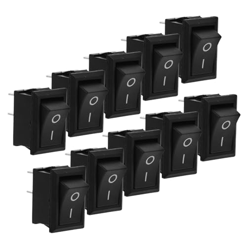 FIXOSHEE 10 Stück Teiliges Bootswippschalter Rocker Switch Off Schalter Sicherheits Not Aus Taste für Elektronikgeräte Schwarz ohne Kabel FIXOSHEE 10 Stück Teiliges Bootswippschalter Rocker Switch Off Schalter Sicherheits Not Aus Taste für Elektronikgeräte Schwarz ohne Kabel von FIXOSHEE