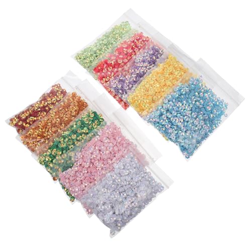 FIXOSHEE 10 Stück Teiliges DIY Pailletten Kreativen Pflaumenform Schmuck Bekleidungs dekorationsmaterialien für Individuelle Bastelprojekte von FIXOSHEE