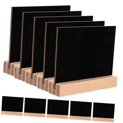 FIXOSHEE 10 Stück Teiliges Doppelseitiges Holz memoboard mit Standfuß Kleine Kreidetafeln für Nachrichten Beschriftung und Dekoration für Zuhause Büro Restaurant und Festlichkeiten FIXOSHEE 10 Stück Teiliges Doppelseitiges Holz memoboard mit Standfuß Kleine Kreidetafeln für Nachrichten Beschriftung und Dekoration für Zuhause Büro Restaurant und Festlichkeiten von FIXOSHEE