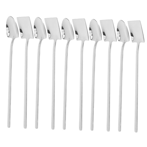 FIXOSHEE 10 Stück Teiliges Edelstahl Dessertlöffel Spatenförmige Schaufellöffel in Quadratisch und Spitz Vielseitige Obst Joghurtlöffel Rostfrei Langlebig für Zuhause und Party FIXOSHEE 10 Stück Teiliges Edelstahl Dessertlöffel Spatenförmige Schaufellöffel in Quadratisch und Spitz Vielseitige Obst Joghurtlöffel Rostfrei Langlebig für Zuhause und Party von FIXOSHEE