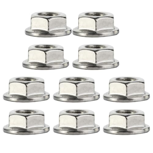 FIXOSHEE 10 Stück Teiliges Edelstahl Flanschmuttern Unc Selbstsichernd Geriffelt Rostbeständig für Präzisionsmaschinen Elektronik Haushalt Holz Feuchte Umgebungen FIXOSHEE 10 Stück Teiliges Edelstahl Flanschmuttern Unc Selbstsichernd Geriffelt Rostbeständig für Präzisionsmaschinen Elektronik Haushalt Holz Feuchte Umgebungen von FIXOSHEE