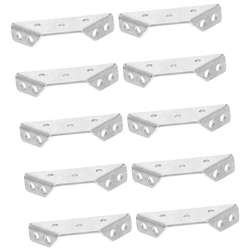 FIXOSHEE 10 Stück Teiliges Edelstahl Möbelverbinder Rostfrei Robust und Vielseitig für Stabile Möbelbefestigung und Platzsparende Regalwinkel Einfach Montierbar Hohe Tragfähigkeit von FIXOSHEE