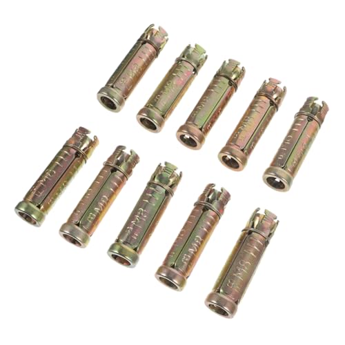 FIXOSHEE 10 Stück Teiliges Einschlaganker aus Stahl Verzinkte Expansionsanker mit Rändelung für Massivstein Vollziegel und Naturstein Professionelle Schwerlastdübel zur Sicheren von FIXOSHEE