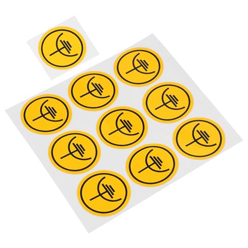FIXOSHEE 10 Stück Teiliges Elektrische Sicherheitsaufkleber Erdungssymbol Warnaufkleber für Schalttafeln Leicht Portabel Erhöht Am Arbeitsplatz Einfache Anwendung für Elektrische Geräte FIXOSHEE 10 Stück Teiliges Elektrische Sicherheitsaufkleber Erdungssymbol Warnaufkleber für Schalttafeln Leicht Portabel Erhöht Am Arbeitsplatz Einfache Anwendung für Elektrische Geräte von FIXOSHEE
