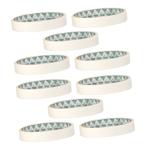 FIXOSHEE 10 Stück Teiliges Masking Tape Malerband Selbstklebend Abdeckband für Aquarellmalerei DIY Künstlerbedarf Leicht Abreißbar Rückstandsfrei für Schule und Basteln von FIXOSHEE