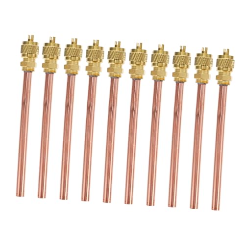 FIXOSHEE 10 Stück Teiliges Messing Kältemittel Zugangsventil mit Kern und Abzieher Einseitiges Monodirektionales Ventil für Klimaanlagen Reparatur und Nachfüllung Systeme FIXOSHEE 10 Stück Teiliges Messing Kältemittel Zugangsventil mit Kern und Abzieher Einseitiges Monodirektionales Ventil für Klimaanlagen Reparatur und Nachfüllung Systeme von FIXOSHEE