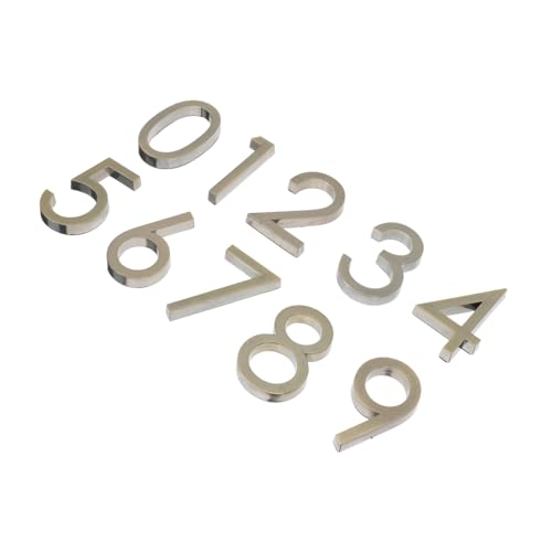 FIXOSHEE 10 Stück Teiliges Selbstklebendes Hausnummern Robustem Abs für Tür Briefkasten Büro und Wohnung Einfache Montage Klare Sichtbarkeit Vielseitig Einsetzbar für Haus Straße Schule von FIXOSHEE