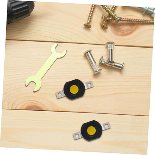 FIXOSHEE 10 Stück Teiliges Selbstsichernder Einbauschalter für LED Taschenlampen Schwarzer Mini Push Button mit Verriegelungsfunktion Schnelle Reaktion Hohe Kompatibilität für von FIXOSHEE