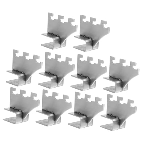 FIXOSHEE 10 Stück Teiliges Square Tube Holder Robustes Aa Column Shelving Fitting für Rechteckrohr Korrosionsbeständig Einfach zu Montierender Halter für Laden und Warenpräsentation von FIXOSHEE
