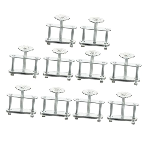 FIXOSHEE 10 Stück Teiliges Verstellbare Dreh schraubklemmen aus Verzinktem Eisen Rostfrei mit Halterung für Labor schlauchfixierung Stabil Kompakt für Schul Lehrzwecke FIXOSHEE 10 Stück Teiliges Verstellbare Dreh schraubklemmen aus Verzinktem Eisen Rostfrei mit Halterung für Labor schlauchfixierung Stabil Kompakt für Schul Lehrzwecke von FIXOSHEE