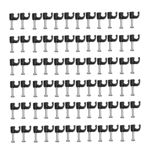 FIXOSHEE 100 Stück Drahtkarte Kabelklemmen Telefon Kabelbinder Kabel-Organizer-Clips binden Schnur Wandclip Klemme für Datenkabel Befestigungskabeldraht Drahtklammern Wand Kabelclip Schwarz FIXOSHEE 100 Stück Drahtkarte Kabelklemmen Telefon Kabelbinder Kabel-Organizer-Clips binden Schnur Wandclip Klemme für Datenkabel Befestigungskabeldraht Drahtklammern Wand Kabelclip Schwarz von FIXOSHEE