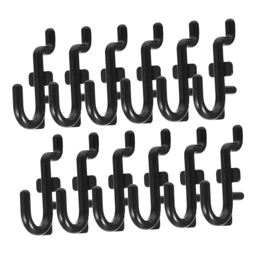 FIXOSHEE 100 Stück Pegboard Haken Kunststoff Kompatibel Schwerlast Werkzeughalter Wandmontage Organizer für Küche Garage Aufbewahrung von Körben Bohrern Hammern von FIXOSHEE