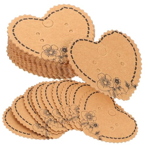 FIXOSHEE 100 Stück Schmuckkarten Ohrringhalter Karten aus Langlebigem Kraftpapier Vintage Schmuck Display Karten für Ohrringe Halsketten Verpackung und Aufbewahrung FIXOSHEE 100 Stück Schmuckkarten Ohrringhalter Karten aus Langlebigem Kraftpapier Vintage Schmuck Display Karten für Ohrringe Halsketten Verpackung und Aufbewahrung von FIXOSHEE
