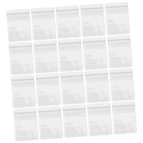 FIXOSHEE 100Stücke Transparente PVC Schmuck Aufbewahrungstaschen Selbstversiegelnd für Ohrringe Ringe Perlen und Mehr für Schmuckverpackung und Organisation von FIXOSHEE