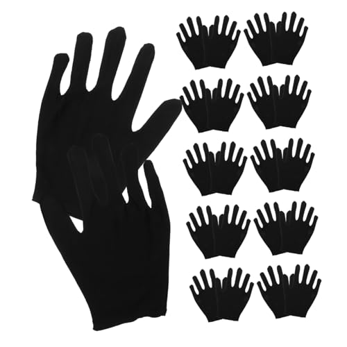 FIXOSHEE 12 Paare Schwarze Baumwollhandschuhe Schützende Atmungsaktive Arbeitshandschuhe für Schmuck Garten Reinigung und Gewerbe Wiederverwendbar Langlebig Hautfreundlich Komfortabel FIXOSHEE 12 Paare Schwarze Baumwollhandschuhe Schützende Atmungsaktive Arbeitshandschuhe für Schmuck Garten Reinigung und Gewerbe Wiederverwendbar Langlebig Hautfreundlich Komfortabel von FIXOSHEE