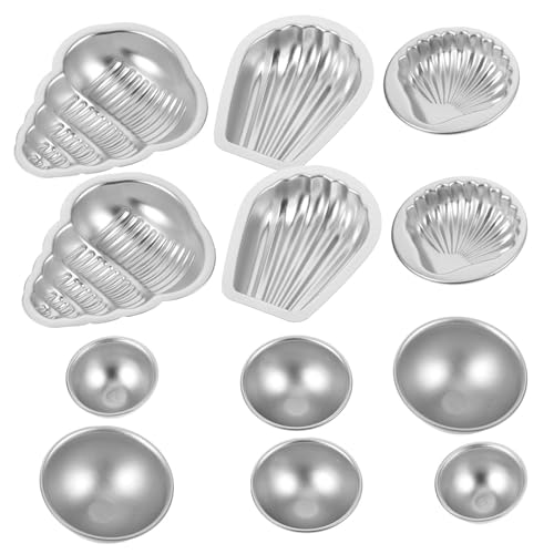 FIXOSHEE 12 Stück Teiliges Aluminiumguss Seifenformen Halbrunde Badebomben Silikonform Langlebig und Formstabil Schnelle Entformung für DIY Seifenherstellung und Badekugeln Haushalt und von FIXOSHEE