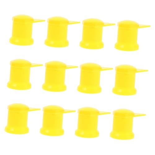 FIXOSHEE 12 Stück Teiliges Radmutternindikatoren Gelb Radmutterkappen mit Schutzkappe für Lkw und Pkw Passform Zuverlässige Erkennung Loser Radmuttern Wetterbeständig und Wartungsfreundlich von FIXOSHEE