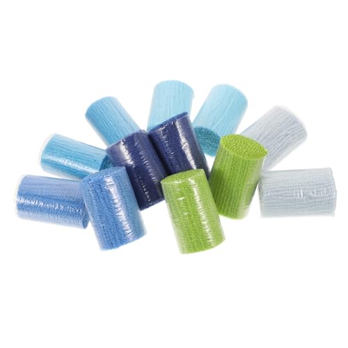 FIXOSHEE 12 Stück Teiliges Vorgefertigtes Acrylgarn für Teppichherstellung Farbverlaufendes Langlebiges Latch Hook Garn für DIY Projekte Wie Teppiche Kissen Decken und Wohnaccessoires von FIXOSHEE