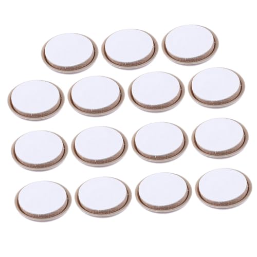 FIXOSHEE 15 Stück Teiliges Selbstklebende Möbelgleiter Rund Robuste Stuhlbeinschoner aus Hochwertigem Material Schonend für Laminat und Holzfußböden Vielseitig Kompatibel mit Stühlen von FIXOSHEE