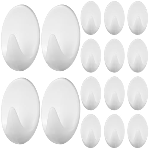 FIXOSHEE 16 Stück Teiliges Selbstklebendes Kunststoff wandhaken Starke Rückstandsfreie Bad Duschhaken Robuste Leicht zu Installierende Aufhänger für Handtücher Kleidung Schlüssel für FIXOSHEE 16 Stück Teiliges Selbstklebendes Kunststoff wandhaken Starke Rückstandsfreie Bad Duschhaken Robuste Leicht zu Installierende Aufhänger für Handtücher Kleidung Schlüssel für von FIXOSHEE