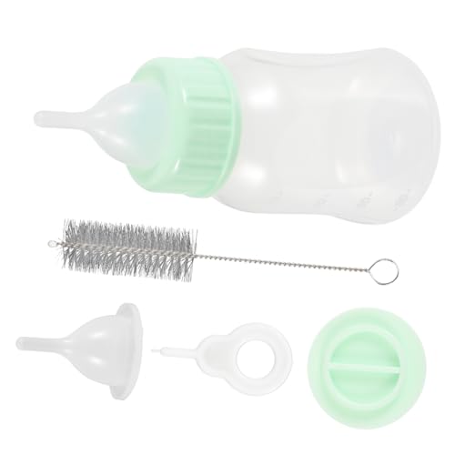 FIXOSHEE 1Satz Katzenmilchflasche Set Wiederverwendbare Fütterungsflasche für Kätzchen und Welpen Haustierflasche zu Reinigen und für Neugeborene von FIXOSHEE