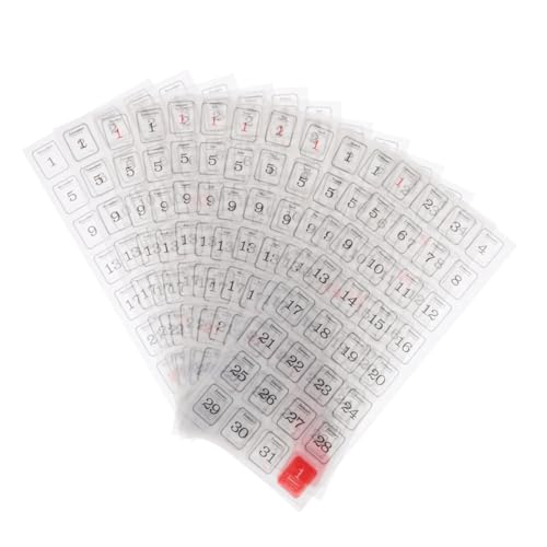 FIXOSHEE 1Satz Selbstklebende Kalenderaufkleber für Planer Teiliges Multifunktionale Datums und Index Tabs für Notizbücher für Büro und Planung FIXOSHEE 1Satz Selbstklebende Kalenderaufkleber für Planer Teiliges Multifunktionale Datums und Index Tabs für Notizbücher für Büro und Planung von FIXOSHEE