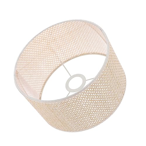 FIXOSHEE 1Stück Design Nachahmung Gewebter Lampenschirm Roségold Tischlampe Zubehör für Stilvolle Wohnräume Langlebig und Installieren von FIXOSHEE