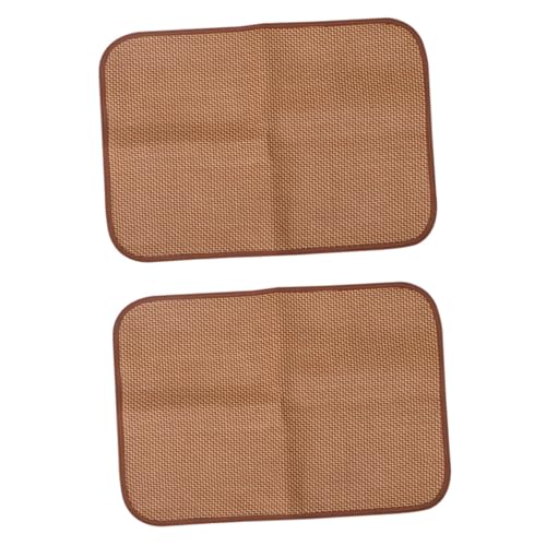 FIXOSHEE 2 STÜCK Atmungsaktive Hundematte aus Rattan und Langlebige Sommermatte für Hunde Kühlende Liegefläche für Hundebox und Haustierbett Praktisch Heißem Angenehm von FIXOSHEE