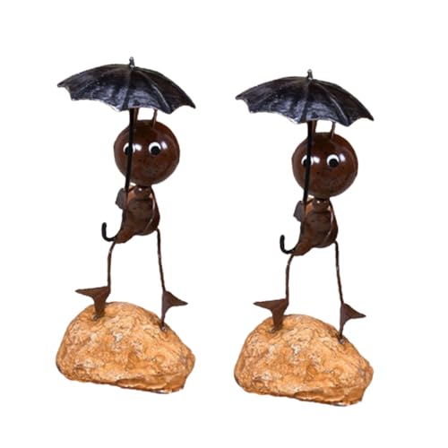 FIXOSHEE 2 STÜCK Handgefertigte Metall Ameisenfiguren mit Regenschirm Dekorative Cartoon Ameisen Deko für Schreibtisch Auto Wohnzimmer Büro Einzigartige Umweltfreundliche Kunsthandwerk FIXOSHEE 2 STÜCK Handgefertigte Metall Ameisenfiguren mit Regenschirm Dekorative Cartoon Ameisen Deko für Schreibtisch Auto Wohnzimmer Büro Einzigartige Umweltfreundliche Kunsthandwerk von FIXOSHEE