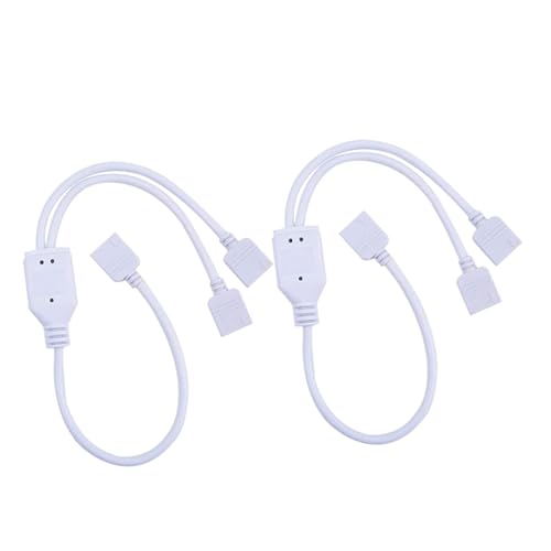 FIXOSHEE 2 STÜCK Pin Rgb LED Strip Splitter Kabel PVC Isolierung zu Anschlusskabel für Smd LED Streifen ohne Löten Einfache Installation von FIXOSHEE