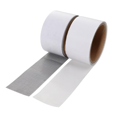 FIXOSHEE 2 STÜCK Teiliges Fliegengitter Reparaturband Fiberglas Selbstklebend Reißfest Atmungsaktiv Fenster Tür Netz Flicken Wetterbeständig Langlebig Einfache Anwendung von FIXOSHEE