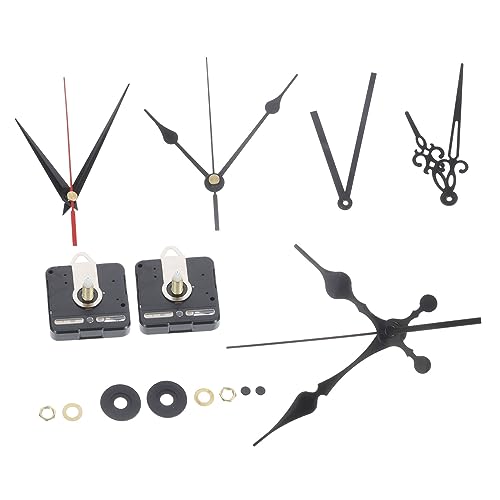 FIXOSHEE 2 Sätze DIY Uhrwerk Set Präzises Geräuschloses Mechanismus für Wanduhren zum Reparieren und Selbermachen von Uhren Zeiger und Zubehör Vielseitig Einsetzbar von FIXOSHEE