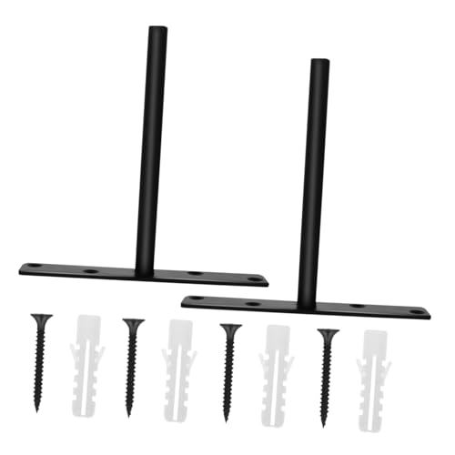 FIXOSHEE 2 Sätze Förmige Unsichtbare Regalhalterung mit Verdecktem Befestiger Metallwinkel Wandregalhalter Floating Shelf Support für DIY Bücherregale und Möbel von FIXOSHEE