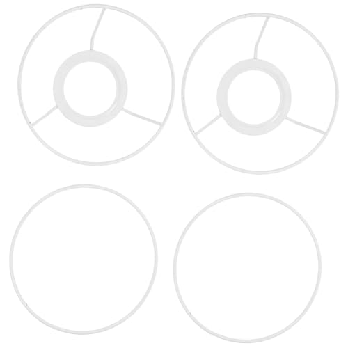 FIXOSHEE 2 Sätze Lampenring Rund DIY Lampenschirm Halterung Stabile Lampenschirmrahmen für Tisch Stehlampen Vielseitig Passend für Moderne und Retro leuchten von FIXOSHEE