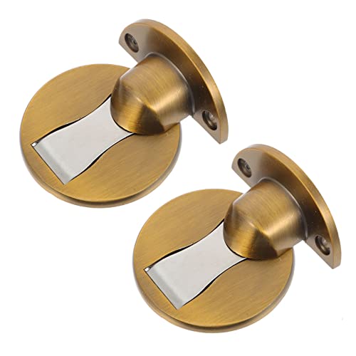 FIXOSHEE 2 Sätze Magnetischer Türstopper Langlebiger Zinklegierung Kratzfester Türhalter mit Starker Haftkraft Bodenmontierbar ohne Bohren für Schlafzimmer und Wohnräume Schützt Wand und von FIXOSHEE
